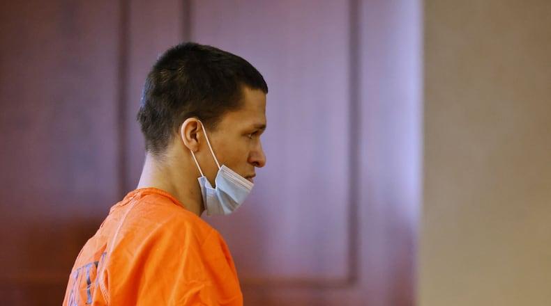 Cameron Kyles was sentenced in Butler County Common Pleas Court Tuesday, Oct. 19, 2021 to life in prison with the opportunity for parole after 56 years in the aggravated murder of Michael Stewart II. NICK GRAHAM / STAFF