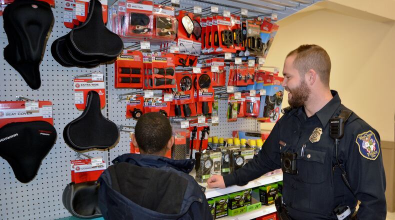 West Chester Twp. school resource officers and 24 kids from the Lakota School District went on a shopping spree Thursday night at the Meijer store on Tylerville Road.