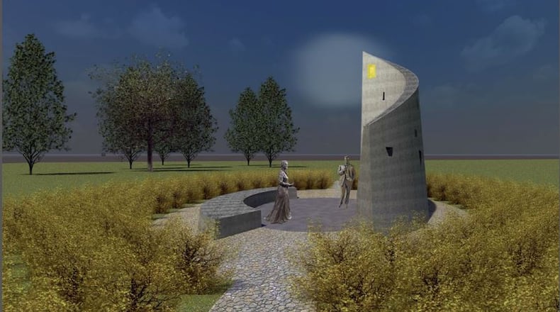 The Mercy Health Foundation, which a year ago offered this sculpture to the city of Hamilton to commemorate health-care work by the Sisters of Mercy in the Butler County seat over 125 years, instead now is working to create a historical marker at the site. PROVIDED