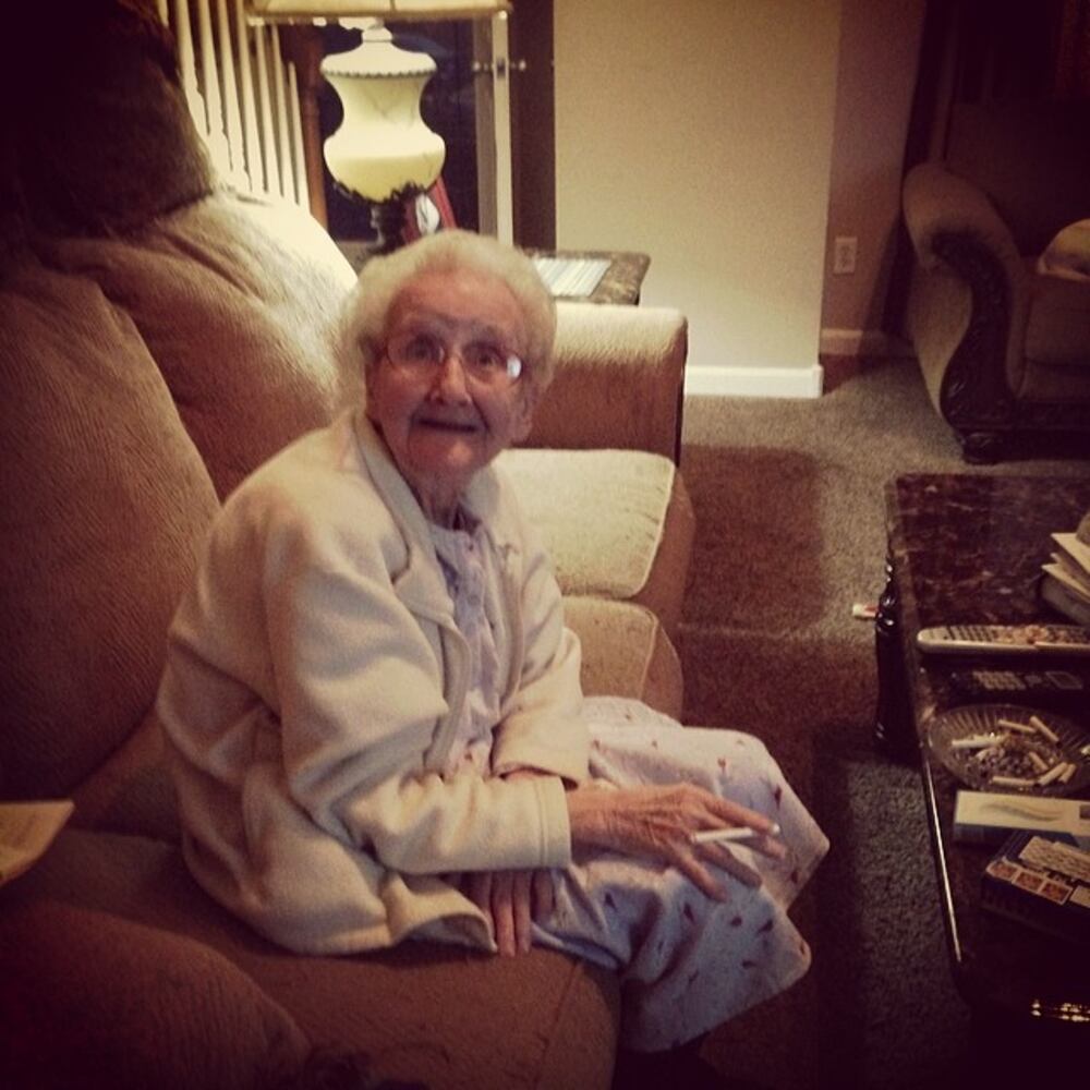 The look on her face when I told her she had over 2,000 followers