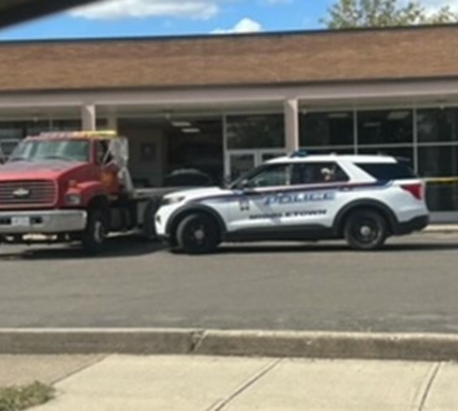 A parking mishap sent a car into the Middletown Post Office on North Verity Parkway Wednesday afternoon but no one was injured, according to officials. MacKenzie Sauerland/SUBMITTED