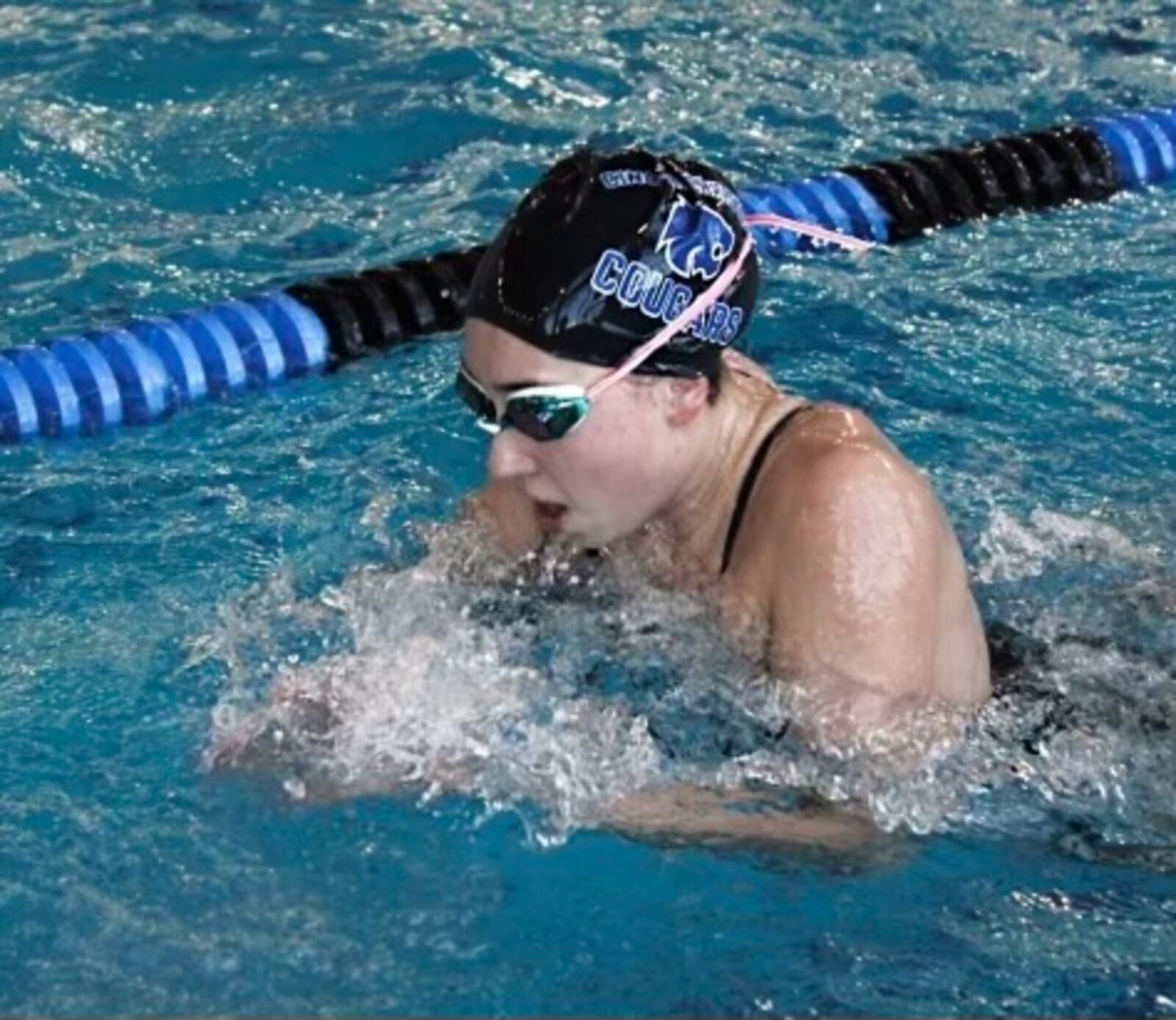 Cincinnati Christian junior Tori Schneider competes at a meet earlier this season. CONTRIBUTED PHOTO