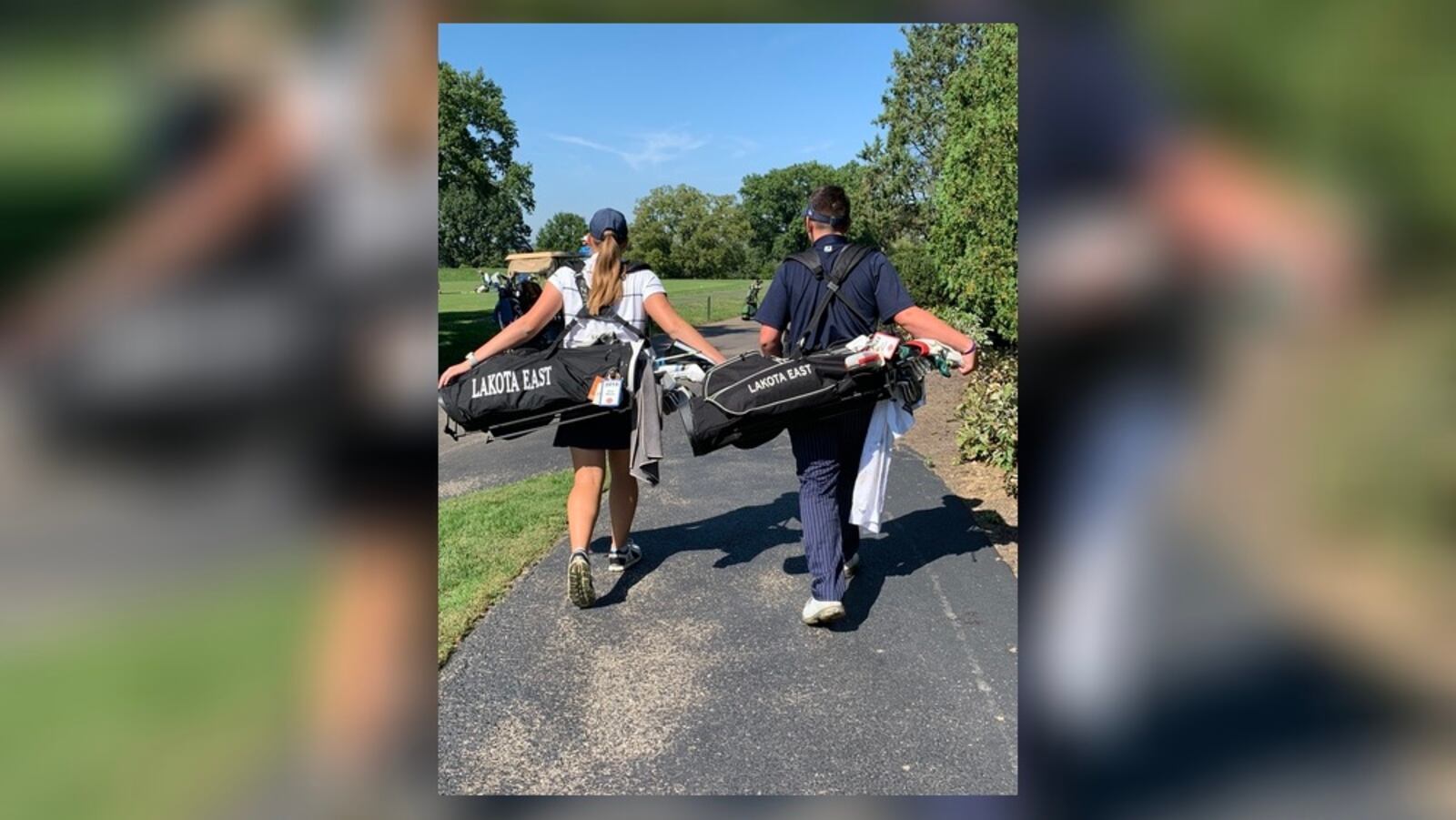 Golfing siblings Bree and Joe Wilson will be competing with the Lakota East girls and boys golf teams this weekend during Division I state tournament play in Columbus. CONTRIBUTED PHOTO
