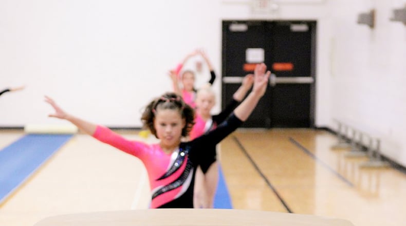 The Great Miami Valley YMCA offers a competitive gymnastics program.