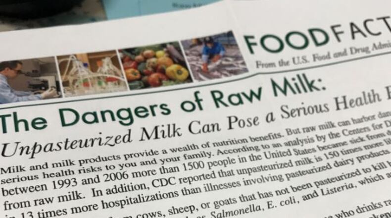From 2007 to 2012 there were 80 outbreaks linked to raw milk, and children and the elderly are more likely to get sick, according to the CDC.