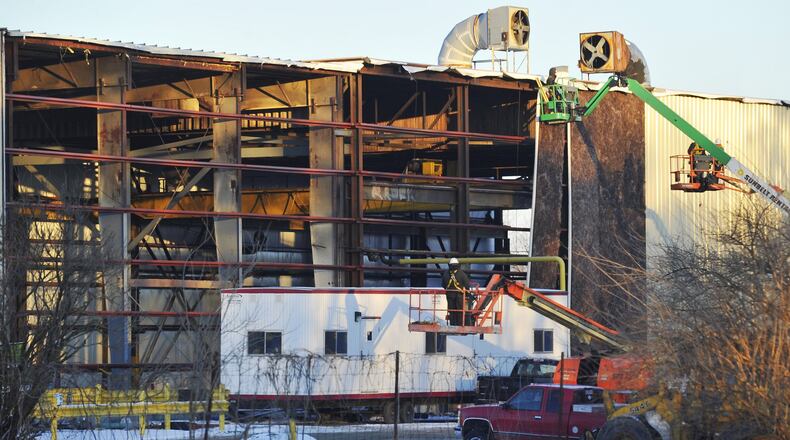 Construction continues on an expansion project at Magnode Thursday, Jan. 18 in Trenton. NICK GRAHAM/STAFF
