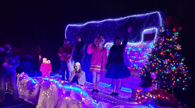 The city of Fairfield and Fairfield Parks and Recreation invites the public to celebrate the holiday season at the third annual Fairfield Parade of Lights from 4 to 7 p.m. on Saturday, Nov. 27. It’s a night full of live performances and activities that includes a parade, the lighting of Village Green Park Christmas tree and Santa Claus. Pictured are entries from the 2020 parade. PROVIDED PHOTO