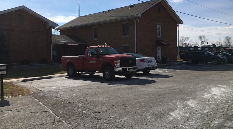 Carlisle Village Council met remotely April 14 and approved a number of actions, including the village joining the Greater Warren County Drug Task Force and dedicating a new park. ED RICHTER/STAFF Carlisle Town Hall