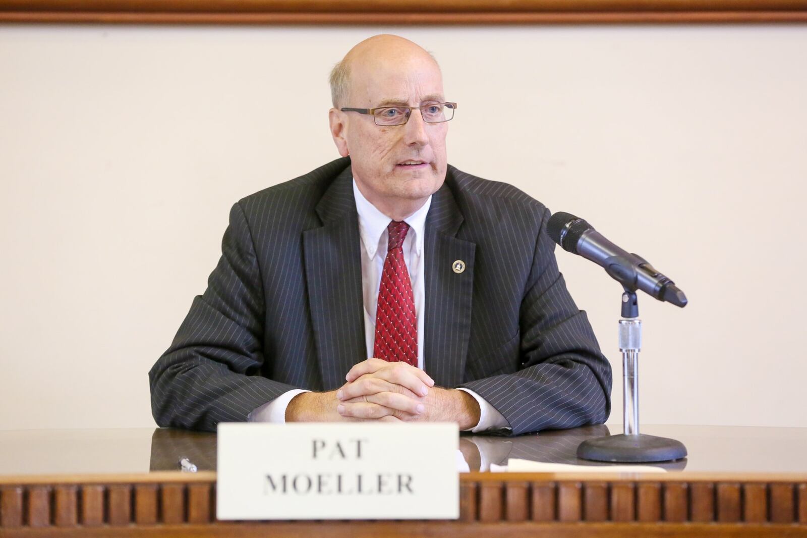 Pat Moeller was elected Tuesday to a fourth term as Hamilton mayor. GREG LYNCH/STAFF