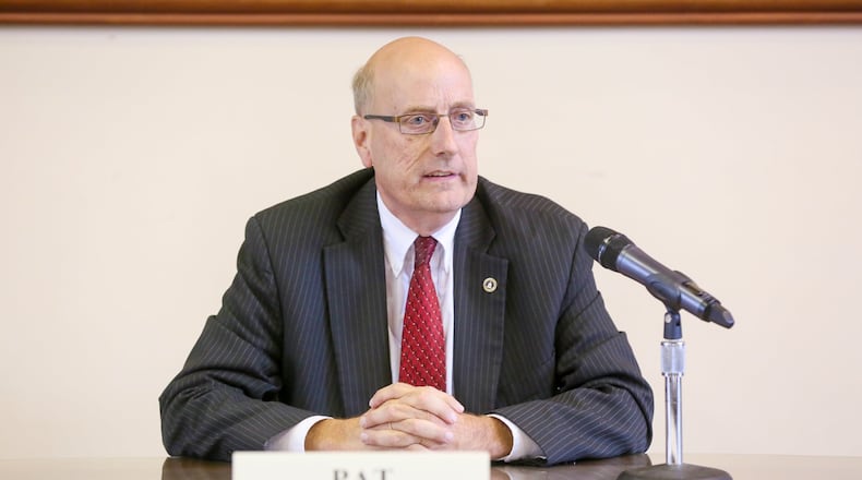 Pat Moeller was elected Tuesday to a fourth term as Hamilton mayor. GREG LYNCH/STAFF