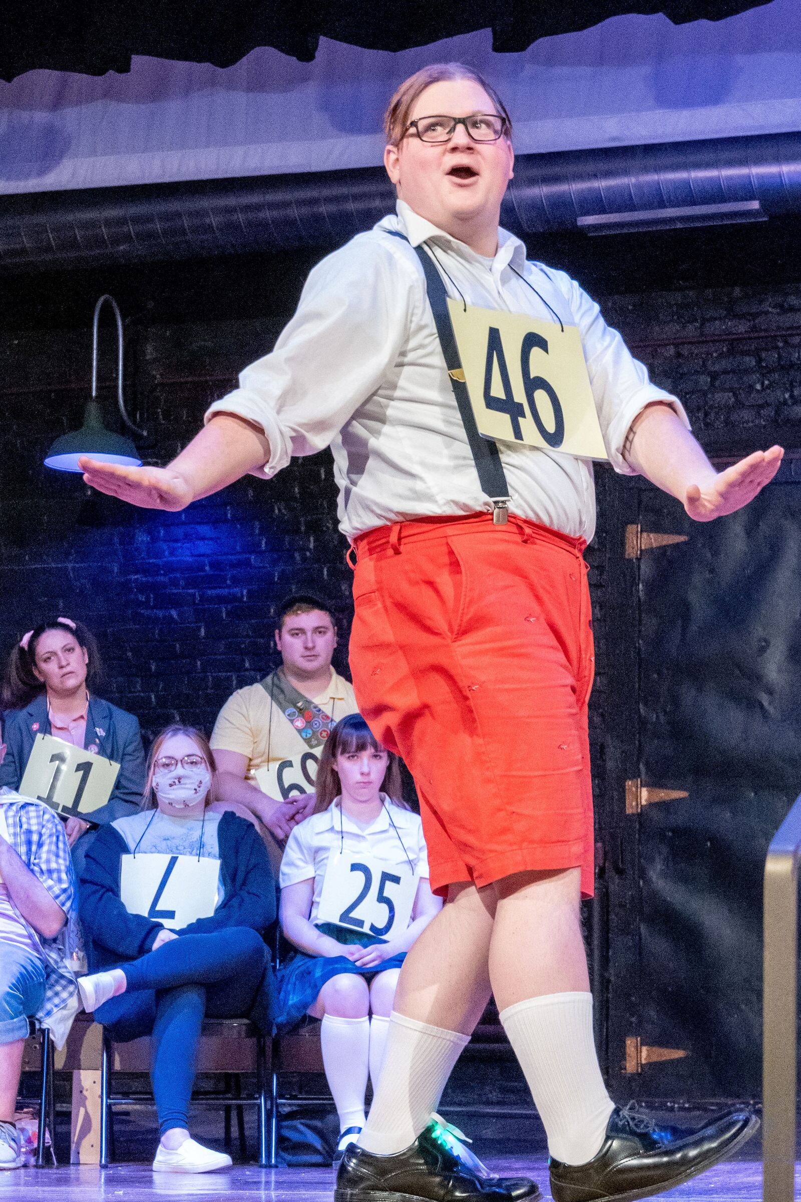 Samuel Horton plays William Barfée in INNOVAtheatre's "25th Annual Putnam County Spelling Bee" in Middletown Jan. 13-16, 2022. CONTRIBUTED