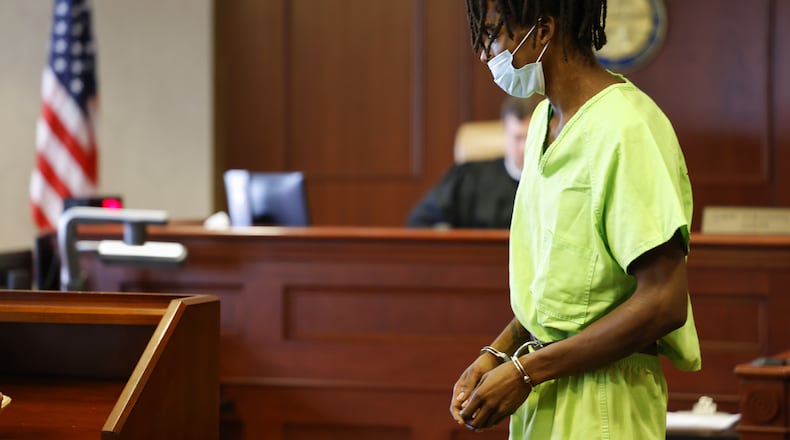 Bond was set Tuesday in Butler County Common Pleas Court for Kahreem Brown who is charged with murder and felonious assault on a beating death last month. NICK GRAHAM