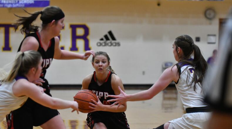 Tippecanoe’s Kendall Clodfelter looks for room. Greg Billing/CONTRIBUTED