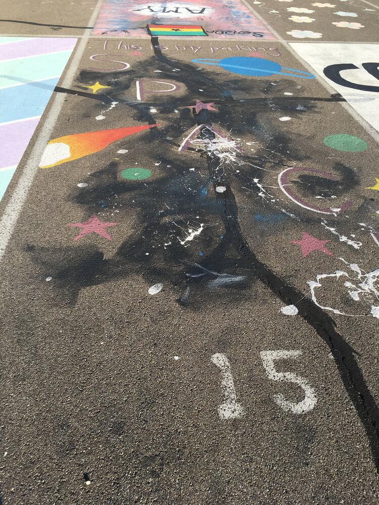 Lakota West senior parking spaces