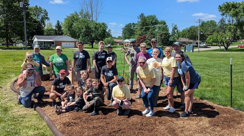 More than 50 volunteers gathered at Middletown Elementary on May 17 to give the school and garden a refresh. PROVIDED