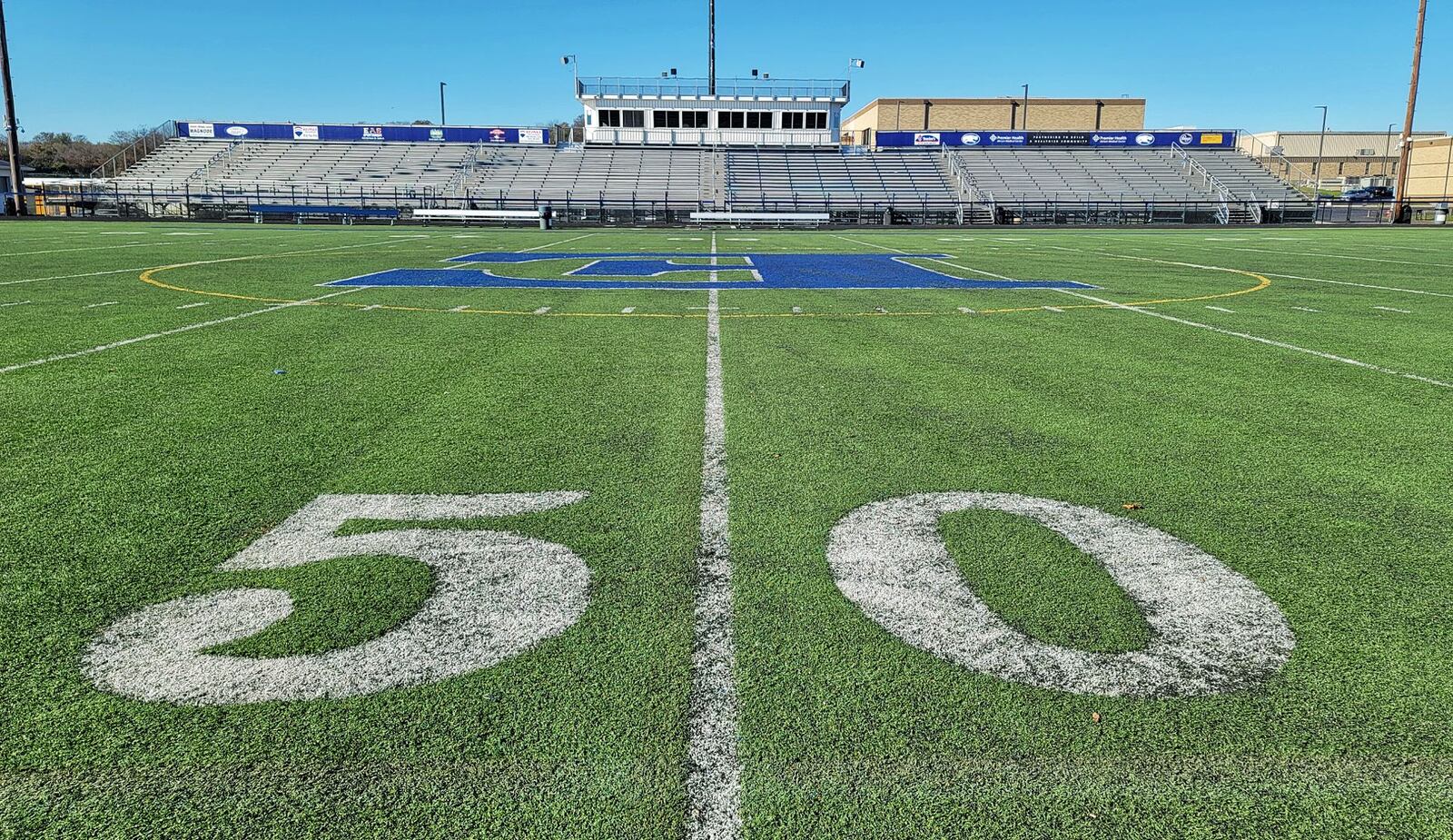 The turf and track at Edgewood's Kumler Field located next to Edgewood Middle School. NICK GRAHAM / STAFF