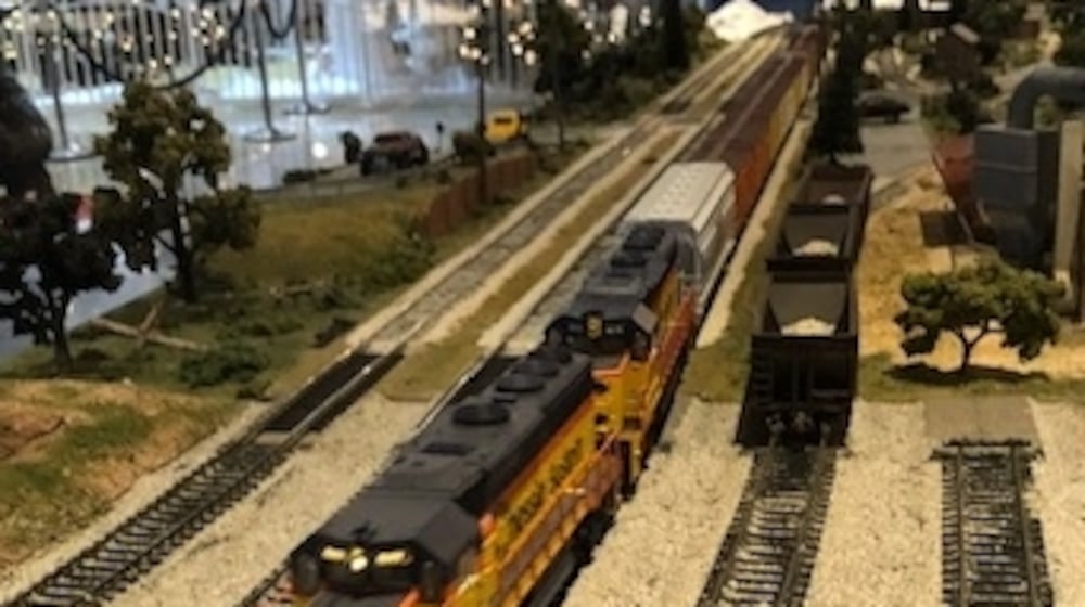 Model trains will be on display daily during regular Liberty Center hours from Dec. 16 through Dec. 27 in The Foundry, near Santa Claus. CONTRIBUTED