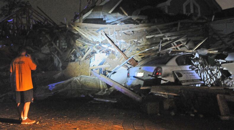 One of the many homes destroyed in Harrison Township after the Memorial Day Tornadoes in 2019. MARSHALL GORBY\STAFF
