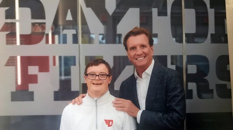 Larry Connor with son Colin. CONTRIBUTED