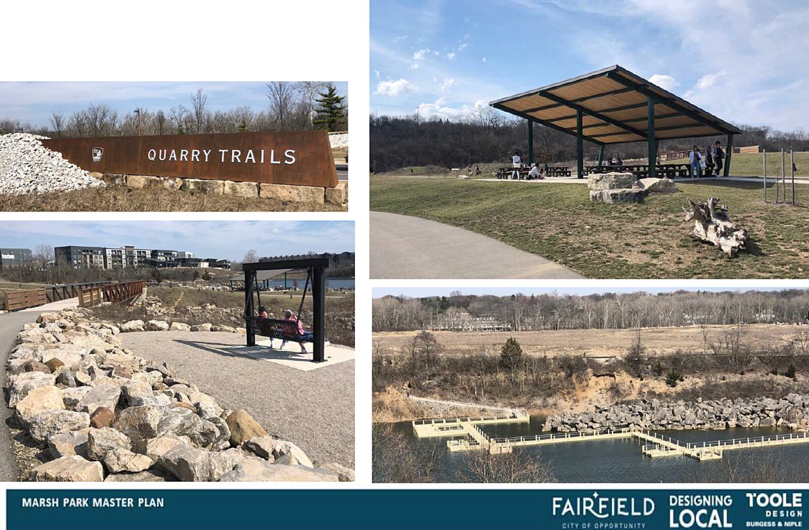 These are some of the improvements under consideration for Fairfield’s Marsh Park. Contributed photo