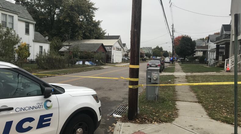 Authorities responded to Linden Street on Tuesday, Oct. 20, 2020 for an officer-involved shooting. WCPO-TV