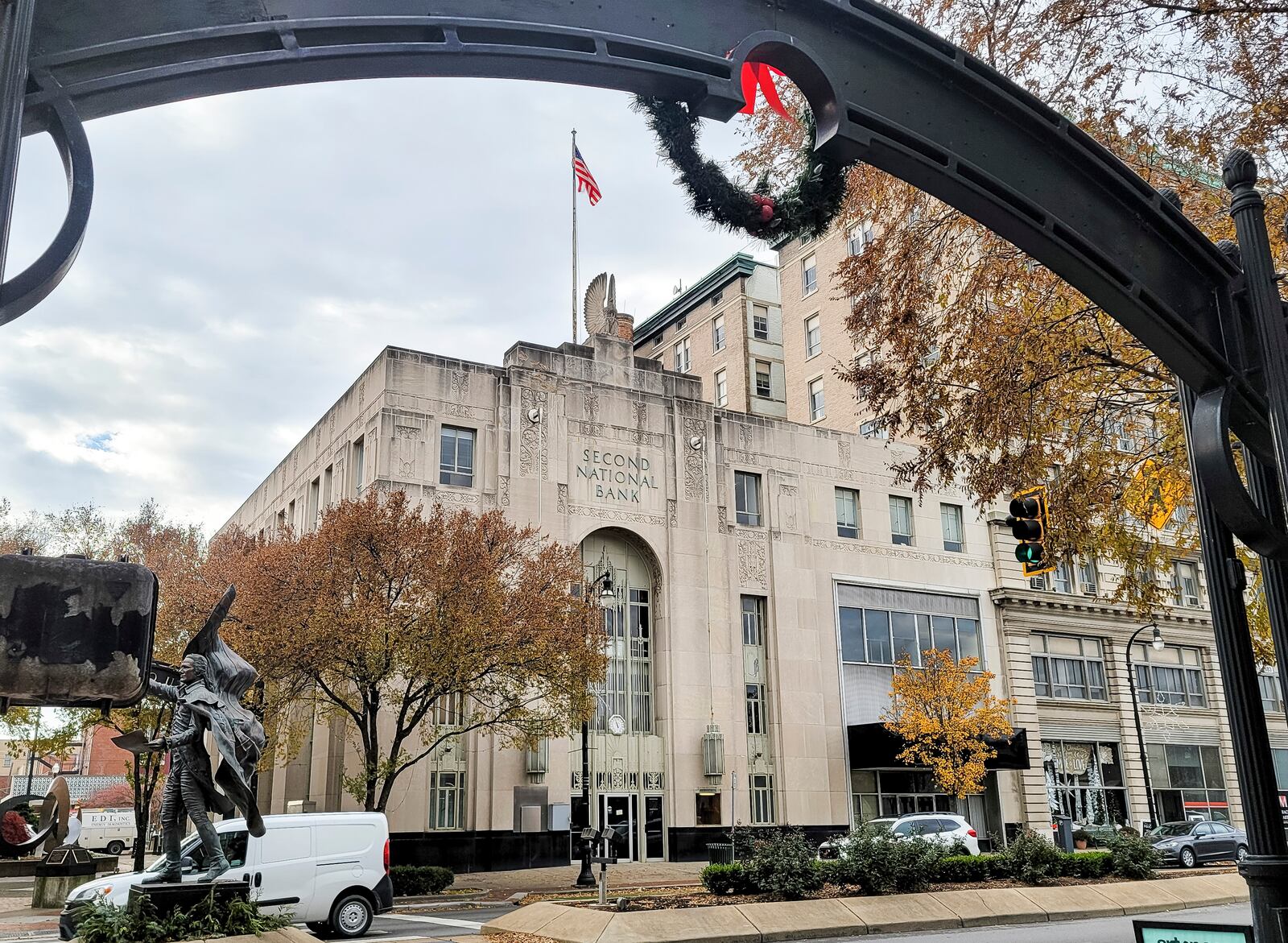 The historic Second National Bank building on High Street in Hamilton was occupied by US Bank until recently. NICK GRAHAM / STAFF