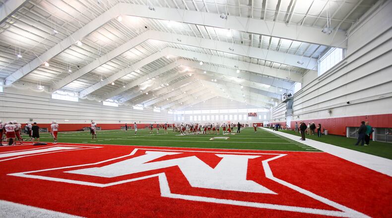 Zachary Smierciak, a Miami University student and football player who pleaded guilty to a misdemeanor assault charge after an incident in an Oxford bar, was sentenced to 180 days in jail, with 179 days suspended. He was fined $1,000, placed on reporting probation for a year, and ordered to anger management counseling and a drug and alcohol assessment, according to court records. STAFF FILE PHOTO/2015