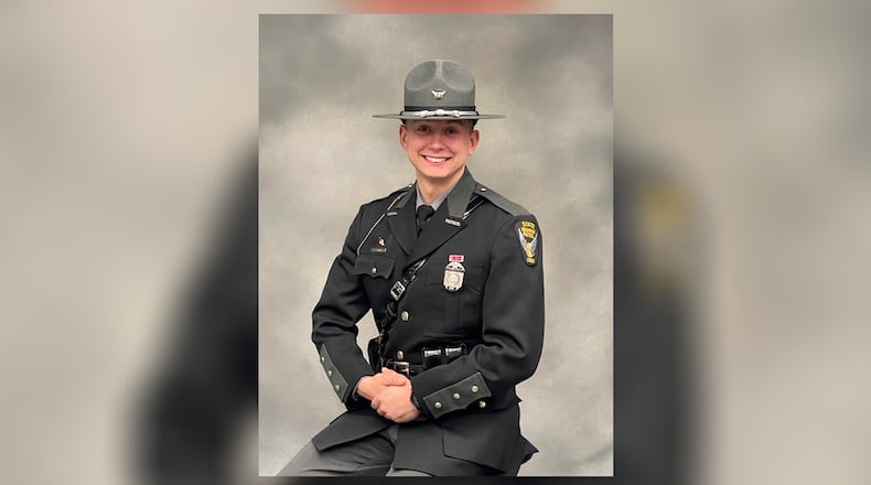 Ohio State Highway Patrol Trooper Chase Lucas, of the Hamilton Post, was named Post Trooper of the Year, and will go on to be considered for District Trooper of the Year. All District Troopers of the Year will be consider for the State Trooper of the Year honor. PROVIDED