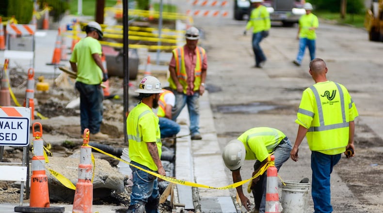 Several road closures in Hamilton may impact your commute during the next few weeks. MICHAEL D. PITMAN/STAFF