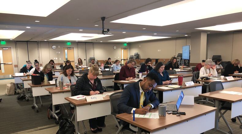 The Miami Valley Nonprofit Collaborative holds training sessions for area nonprofits. Pictured, 2022’s Core Excellence workshop. attendees.