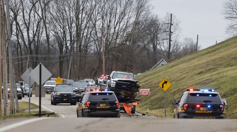 A person was transported by medical helicopter Wednesday morning following and headon crash in the 4700 block of Trenton-Franklin Road in Madison Twp.