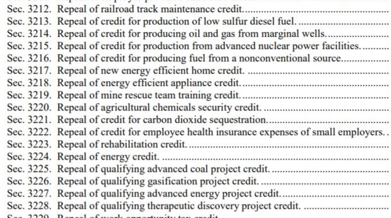 A screenshot from a major tax reform bill unveiled in 2014 by ex-Rep. Dave Camp (R-MI). That plan might give clues as to what the GOP will include in a tax reform bill to be unveiled on Wednesday.