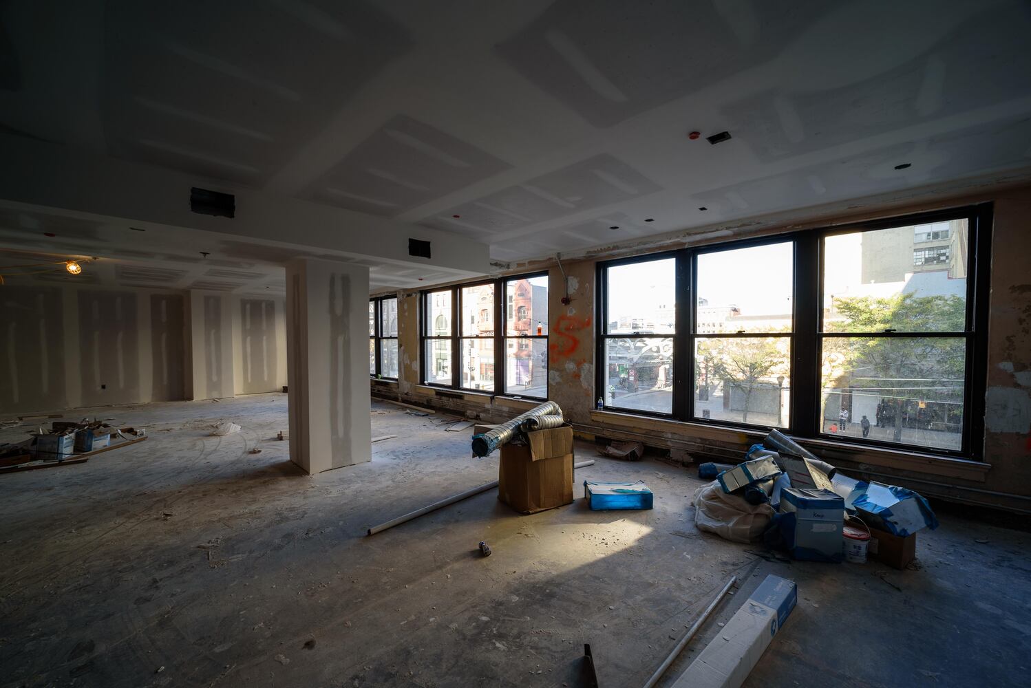 Dayton Arcade construction October 2020