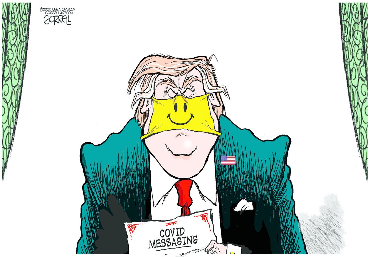 Week in cartoons: Town halls, Amy Coney Barrett and more