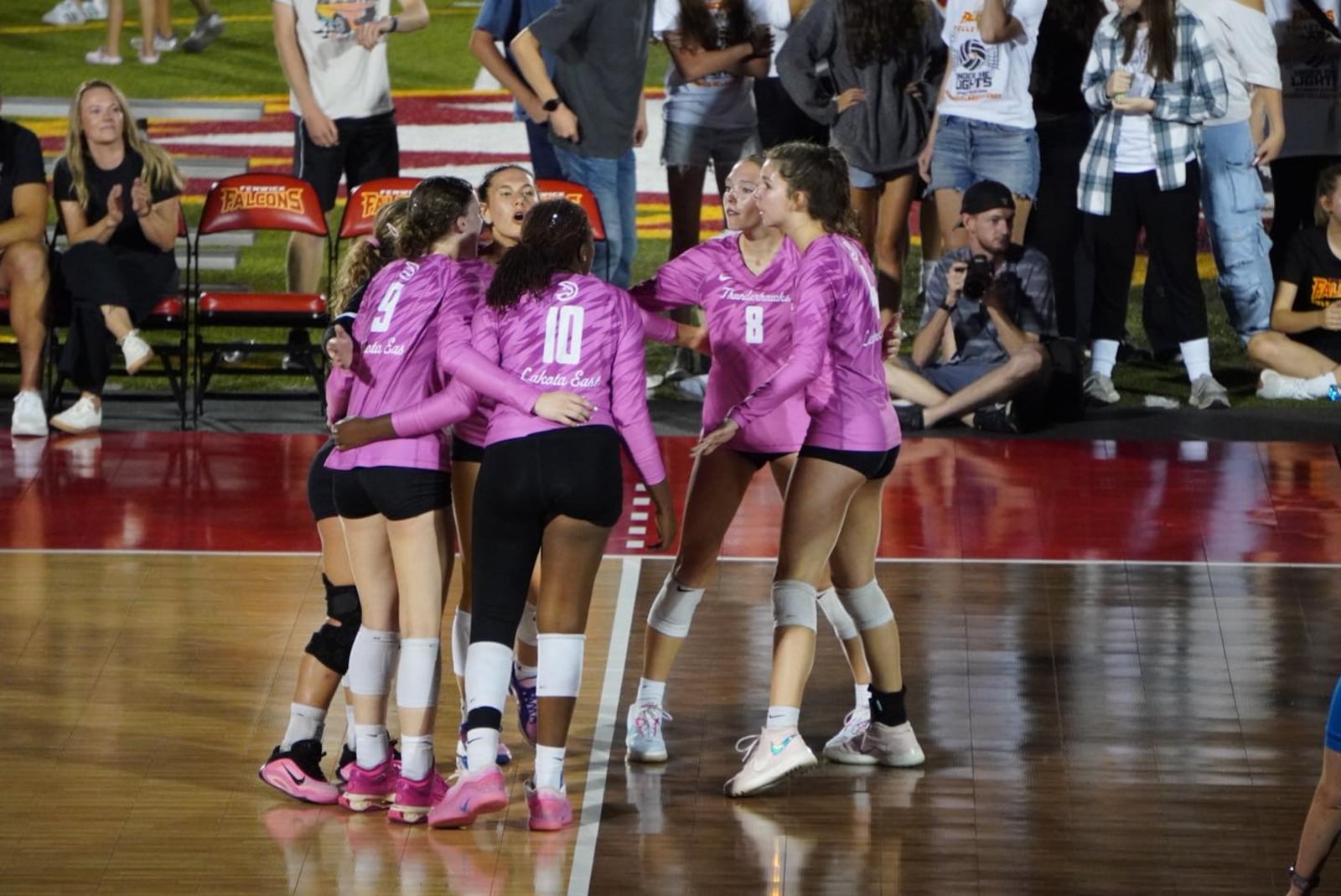 Fenwick High School hosted Lakota East in the inaugural Volley Under the Lights event on Saturday night at Yeager Field. CHRIS VOGT / CONTRIBUTED