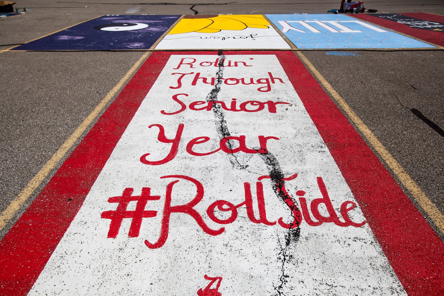 081220 Lakota East parking spot painting