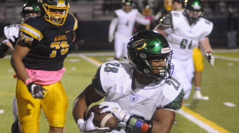 Northmont RB Devin Kenerly is on the South Divisions I-III team. MARC PENDLETON / STAFF