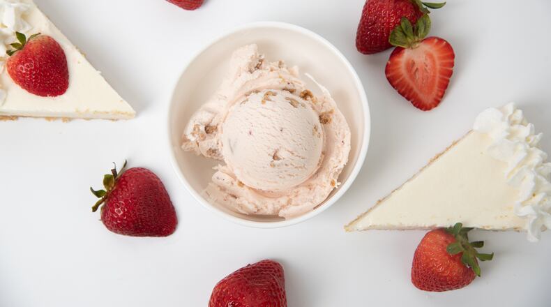 Strawberry Cheesecake is the first of five summer bonus flavors at Graeter's Ice Cream.