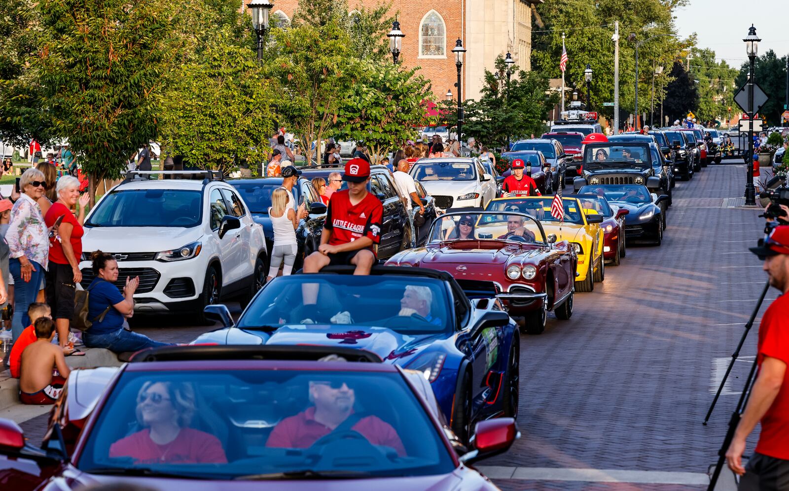 Hamilton West Side Little League All-Stars were honored for their performance in the Little League World Series with a parade and ceremony on the stage at RiversEdge Amphitheater Thursday, Sept. 2, 2021 in Hamilton. NICK GRAHAM / STAFF