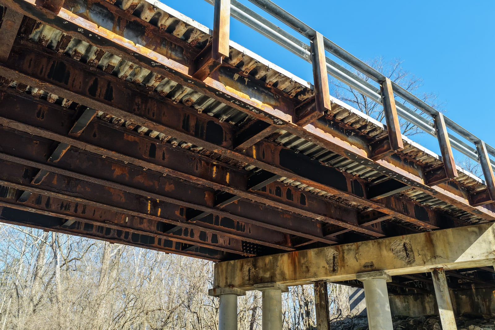 Butler County Engineer Greg Wilkens plans to spend nearly $14 million on bridge work this year to repair structures like this one on Shurz Road over Elk Creek in Wayne Twp. The cost to replace this bridge is $1.9 million and Wilkens received $1.8 million in federal funds to help pay for it. NICK GRAHAM VIA DRONE/STAFF