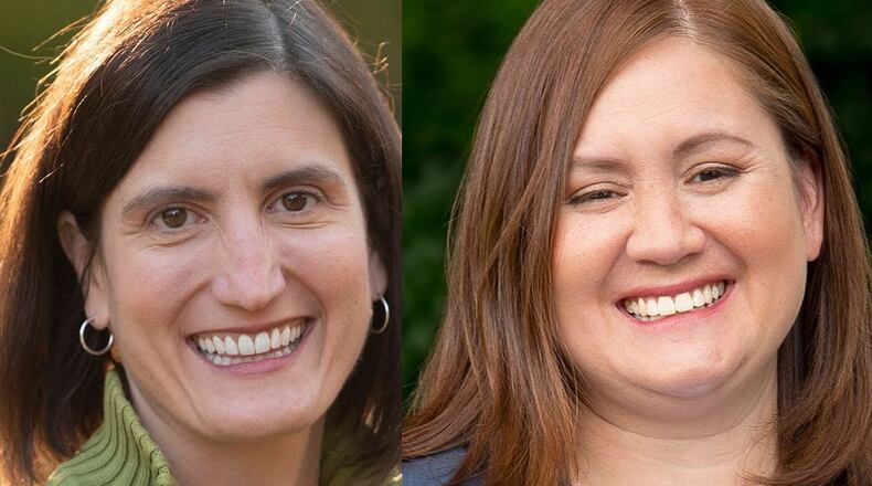 Kate Schroder, left, and Nikki Foster