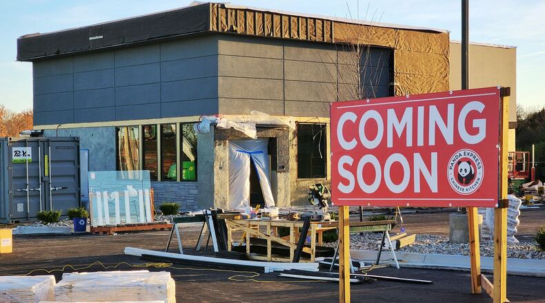 Panda Express at 1485 Main St. in Hamilton is expected to open in the coming months. The new restaurant replaces the former Steak 'n Shake and is near Walmart. Pictured is the construction as of Tuesday, Nov. 8, 2022, of the fast-casual restaurant that features Chinese cuisine. NICK GRAHAM/STAFF