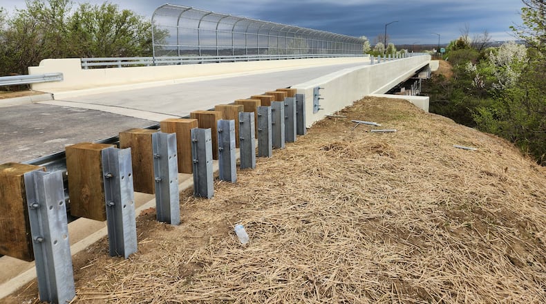 Bilstein Boulevard reopened last week after a nine-month closure to repair the bridge over the CSX railroad tracks. This was taken April 2, one day before it opened. Contributed photo, City of Hamilton