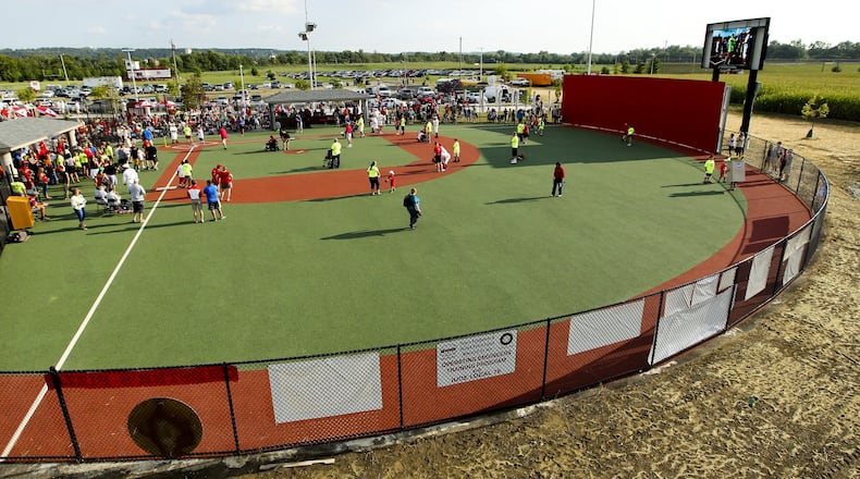 The Joe Nuxhall Miracle League Field in Fairfield will celebrate its 10th anniversary this summer. JOURNAL-NEWS FILE PHOTO