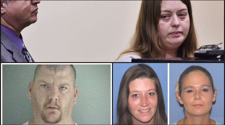 CLOCKWISE FROM TOP: Thelma Williams, Amber Flack, Brandy English and James Agee.