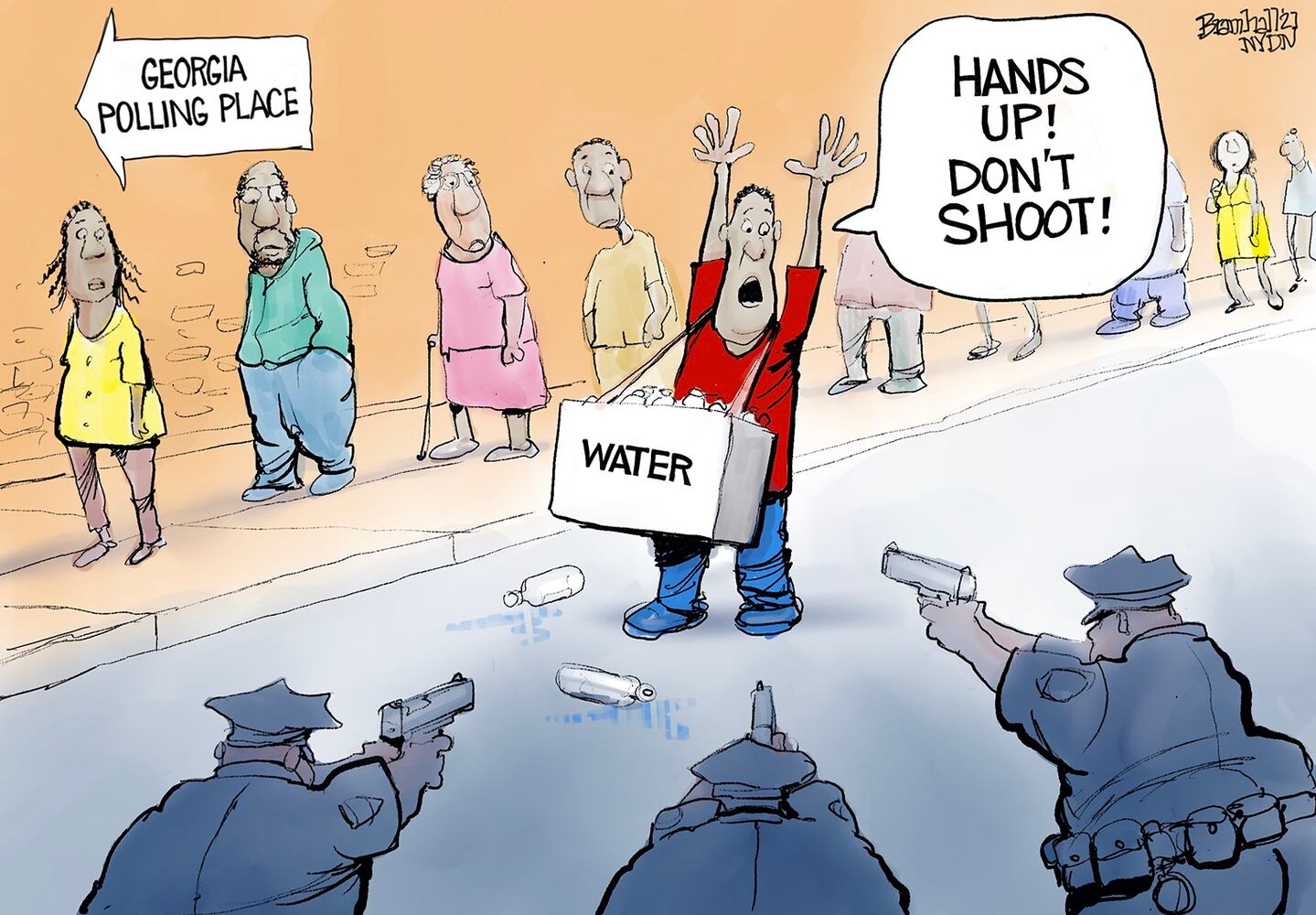 Week in cartoons: Biden press conference, Georgia voting rules and more