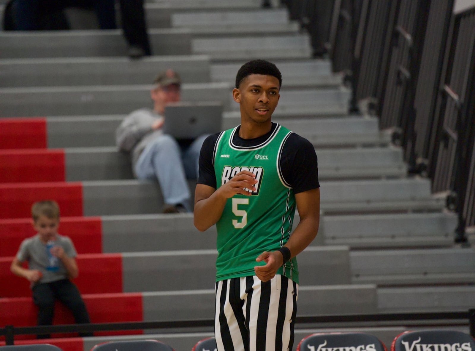 Badin's Chandler Taylor warms up before his Division III tournament game against Talawanda on Friday night at Princeton. LAYTON HARTSOUGH / CONTRIBUTED