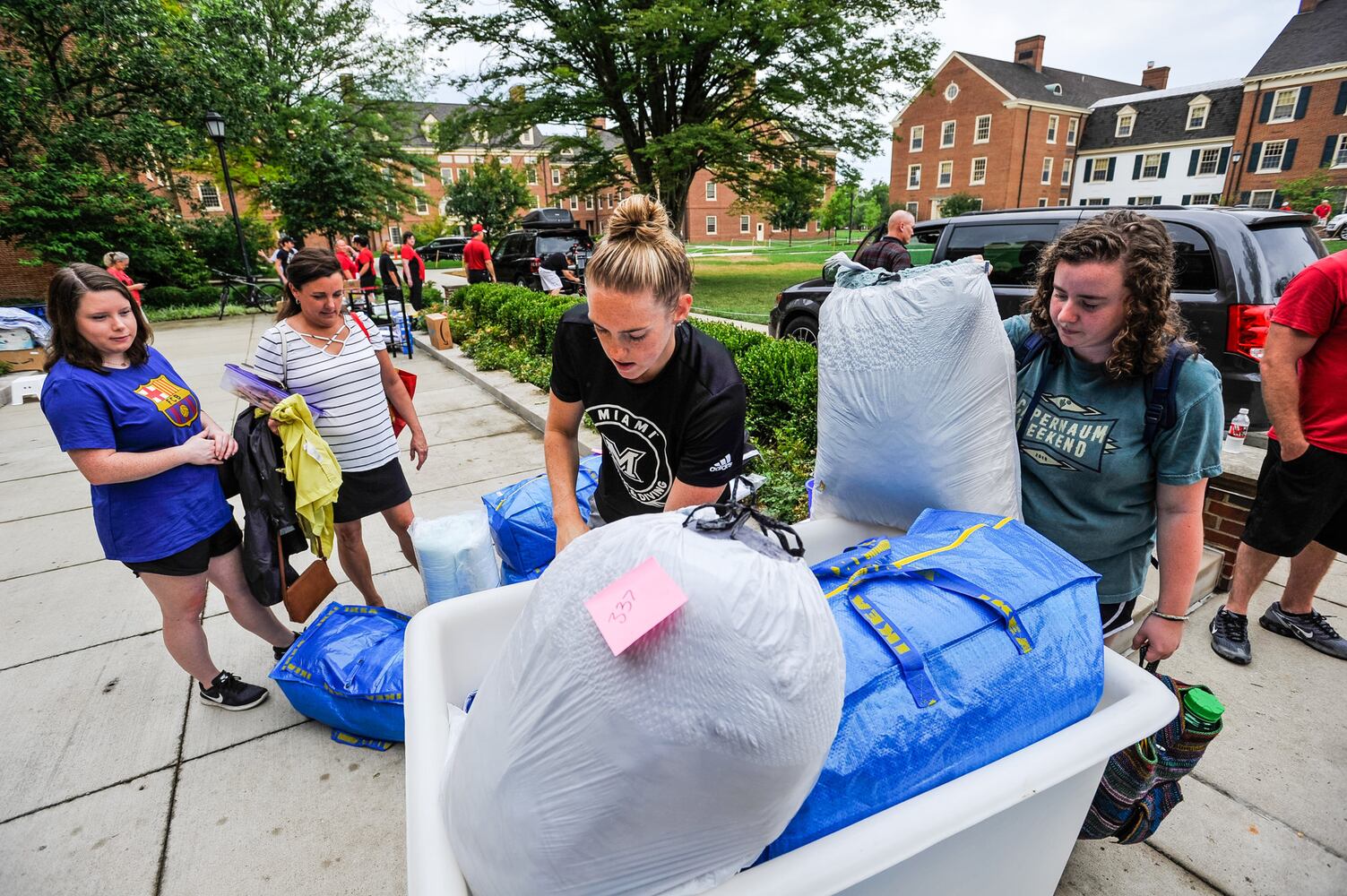 Move-In day at Miami University in Oxford