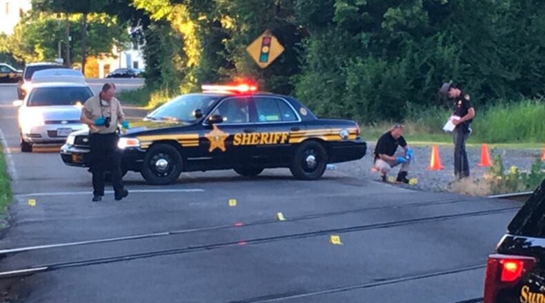 A Butler County sheriff’s deputy shot and killed a man after being dispatched on a report of an active shooter on Jackson Road at 5:23 p.m. Tuesday night. DeANGELO BYRD/STAFF