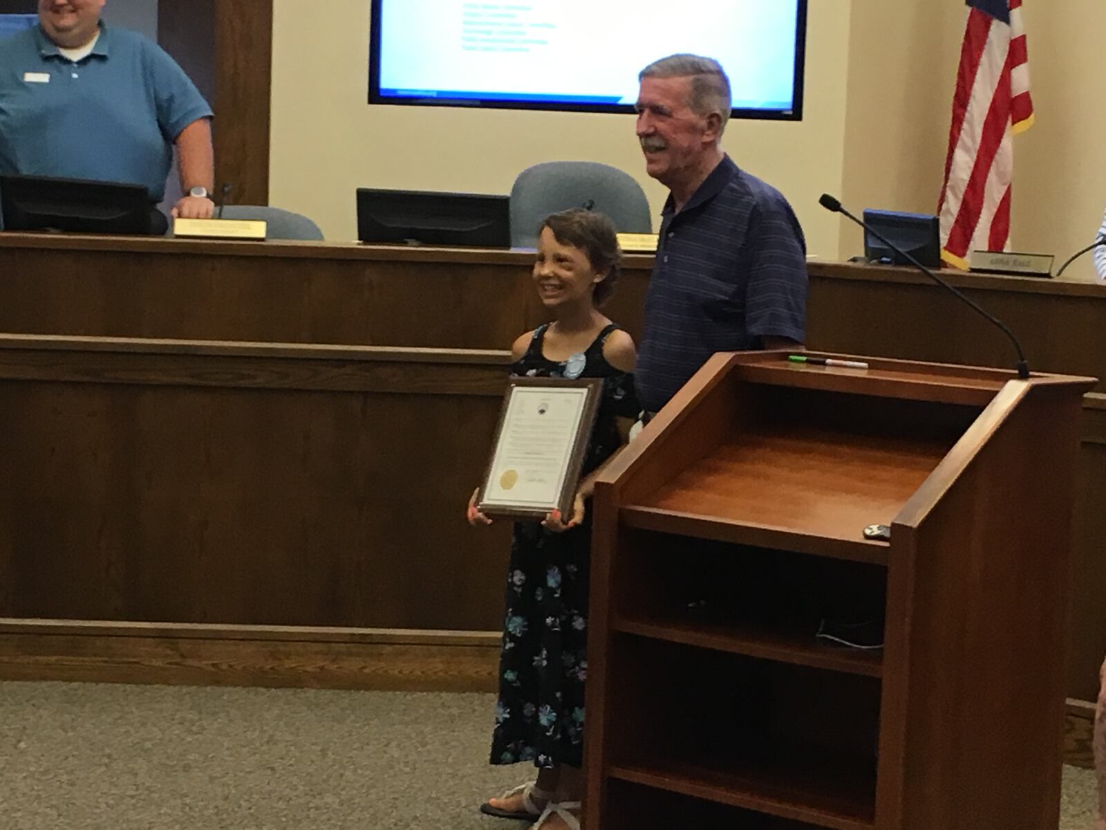 Madison Smallwood was appointed honorary mayor by Mayor Robert Routson during Tuesday’s City Council meeting.